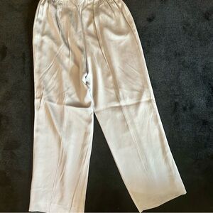NWT- Ladies Talbots- Silk/Rayon Pants- Gray/Silver- 14W